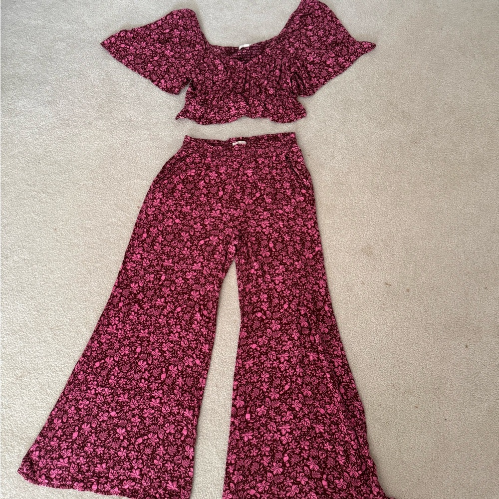 RipCurl Floral Pink Matching Set